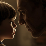 A child facing fears to protect someone they love