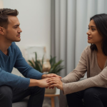 A couple fighting to save their marriage