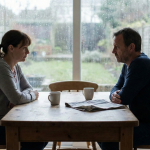 A couple rebuilding their relationship after betrayal