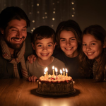 A family celebrating a small but meaningful victory