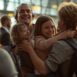 A family coming together after years apart