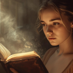 A girl discovering her mother’s hidden diary