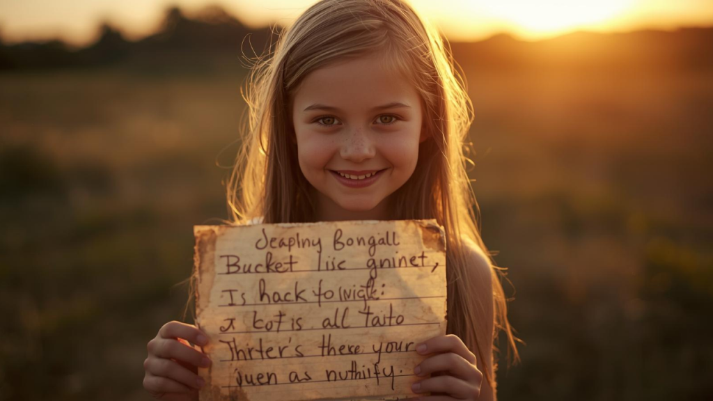 A girl fulfilling her grandmother’s final wish