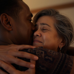 A man finding his birth parents