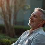 A man realizing what truly matters in life