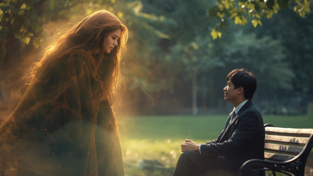 A person meeting an angel in disguise