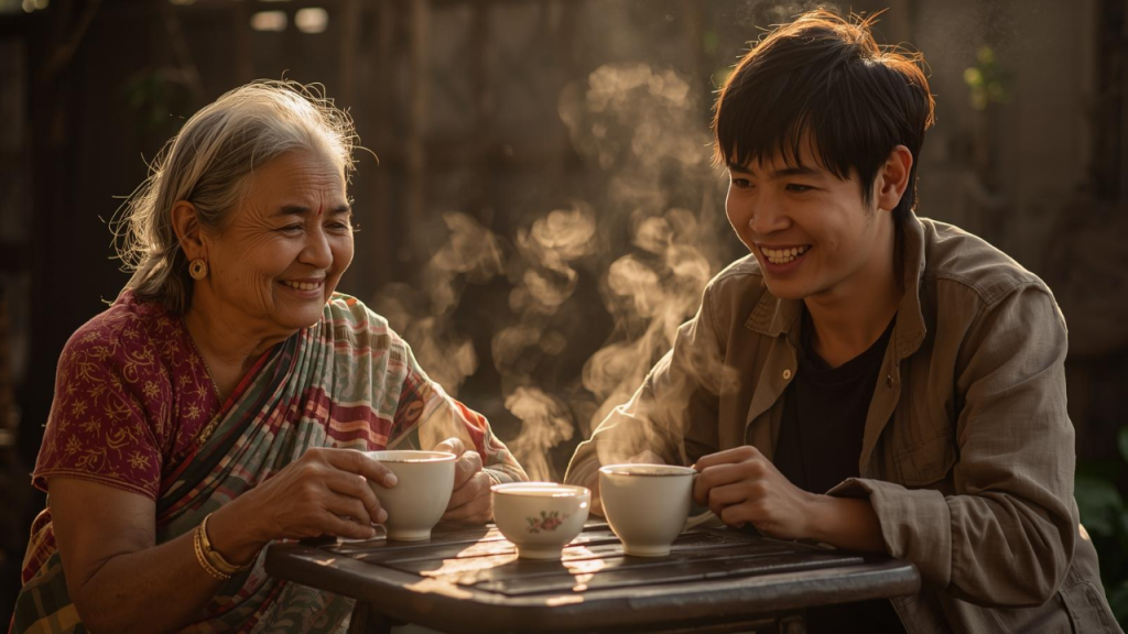 A stranger becoming like family