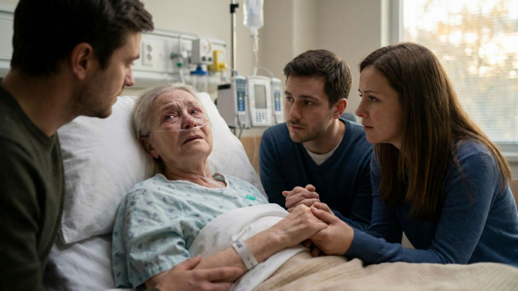 A terminally ill patient fulfilling their last wish