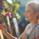 A young woman rediscovering joy after depression